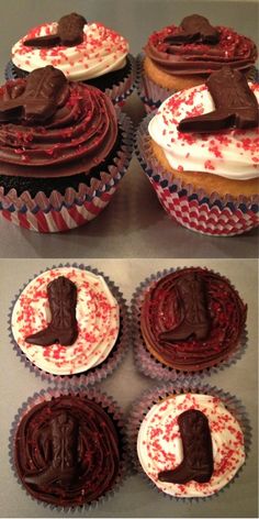 Western Cowboy Themed Cupcakes Western Cowboy Themed Cupcakes