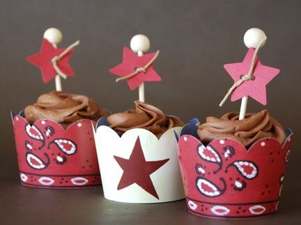 Western Cupcake Decorations