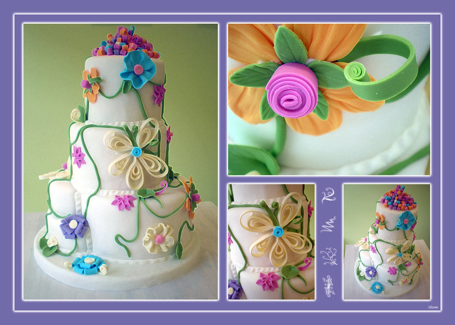 Whimsical Flower Cake Whimsical Flower Cake
