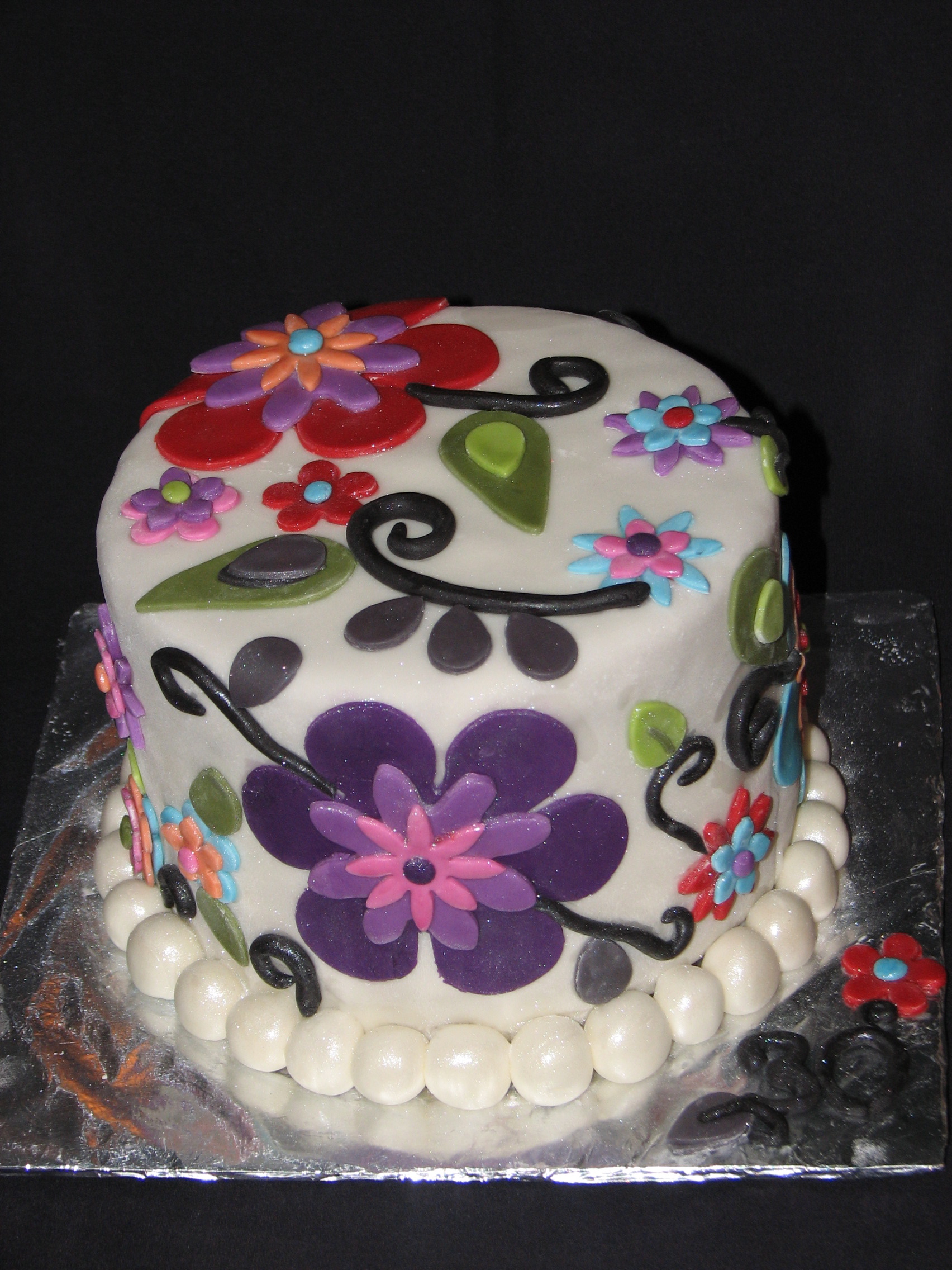 Whimsical Happy Birthday Cake Whimsical Happy Birthday Cake