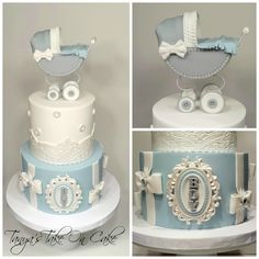 White Baby Shower Cakes White Baby Shower Cakes
