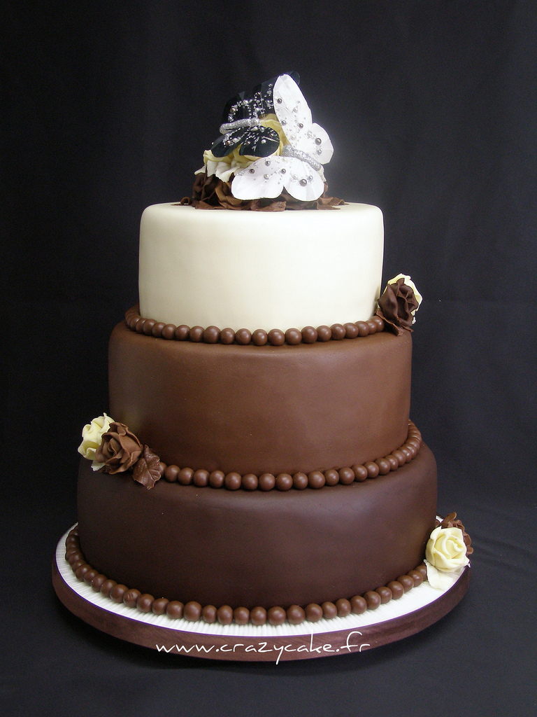 White Chocolate Wedding Cake