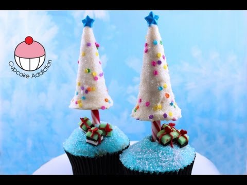 YouTube Christmas Tree Cupcakes