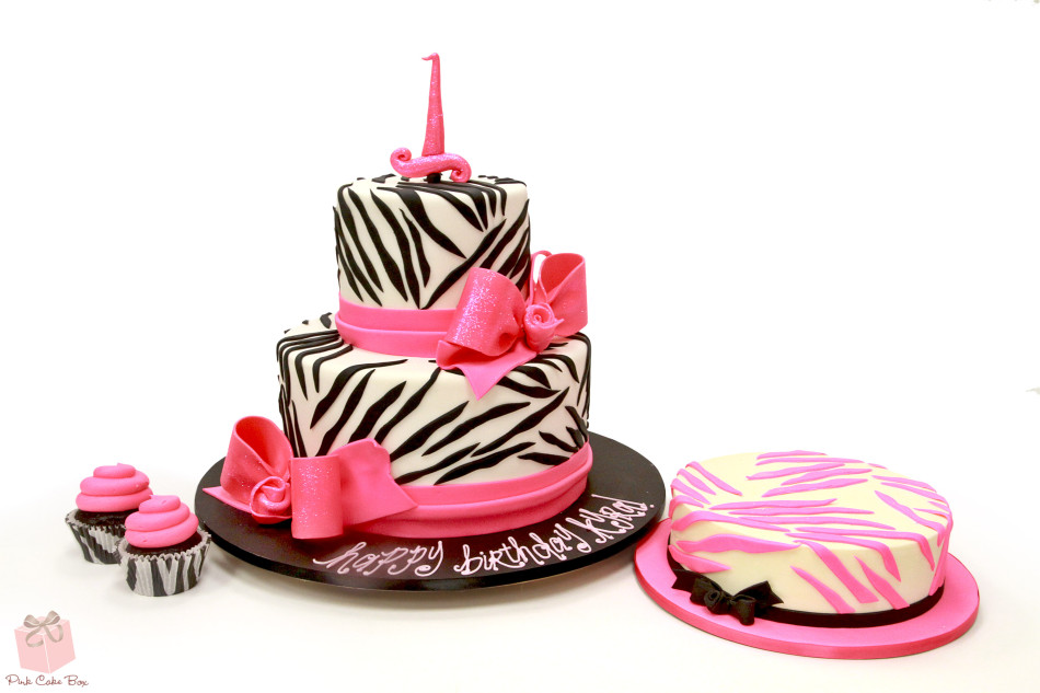 Zebra Print Birthday Cake Zebra Print Birthday Cake