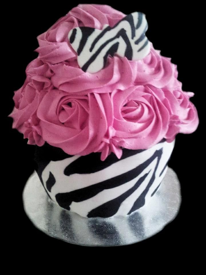 Zebra Print Cupcake Cake Ideas
