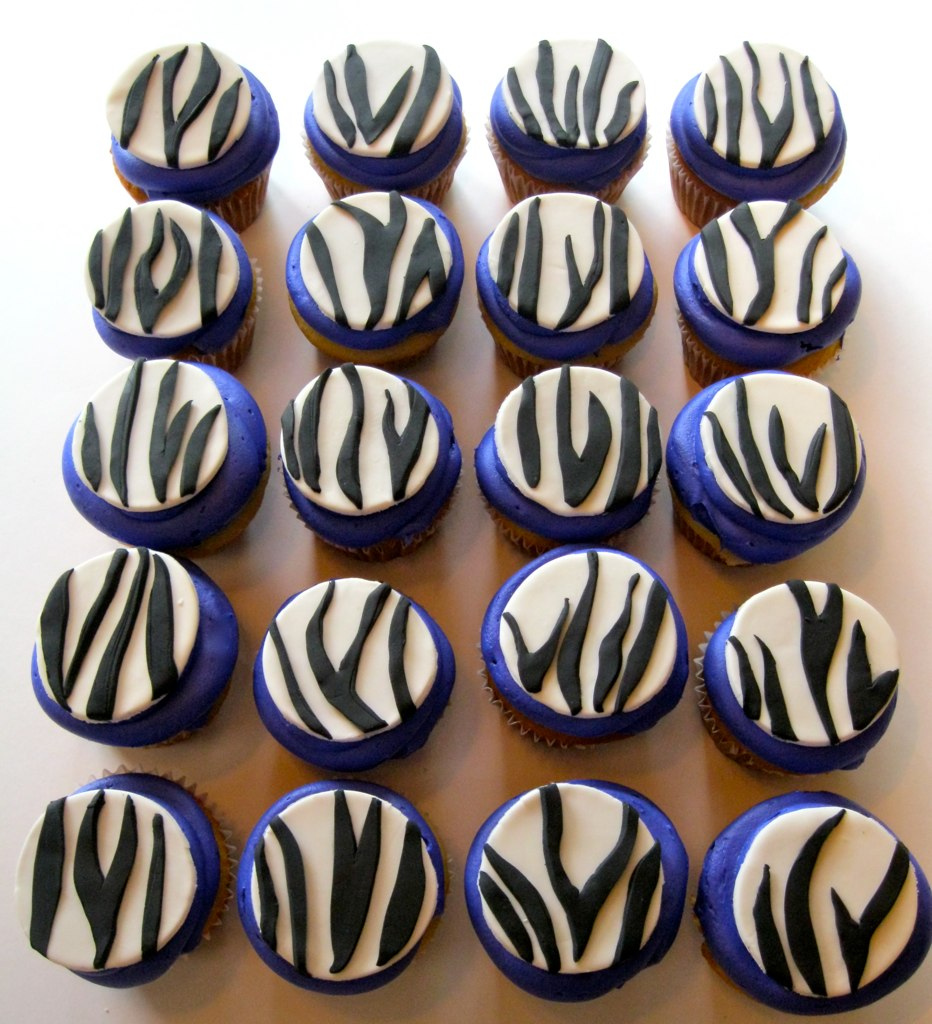 Zebra Print Cupcakes