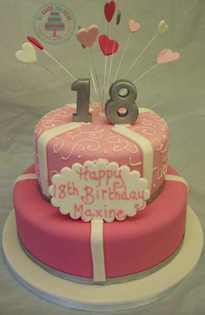2 Tier 18th Birthday Cake 2 Tier 18th Birthday Cake
