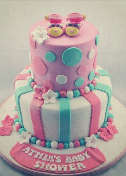 2 Tier Baby Shower Cake 2 Tier Baby Shower Cake
