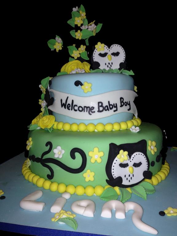 2 Tier Baby Shower Cake