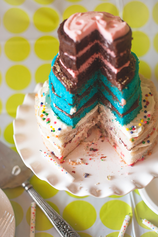 3 Layered Birthday Cake