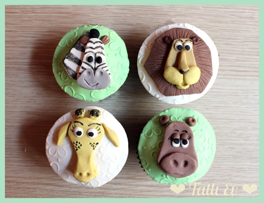 Animal Themed Cupcakes