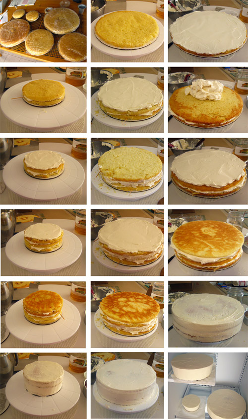 Assembly for Small Wedding Cake Layers