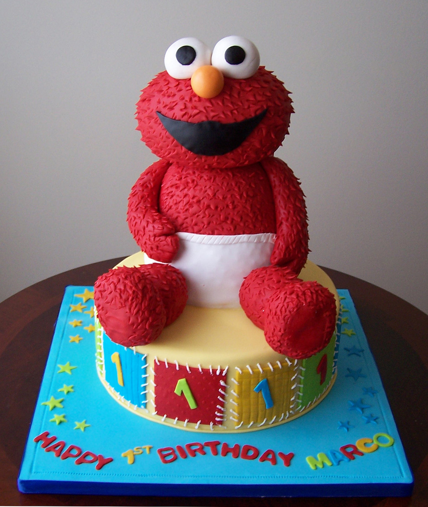 Baby Elmo Birthday Cake Baby Elmo Birthday Cake