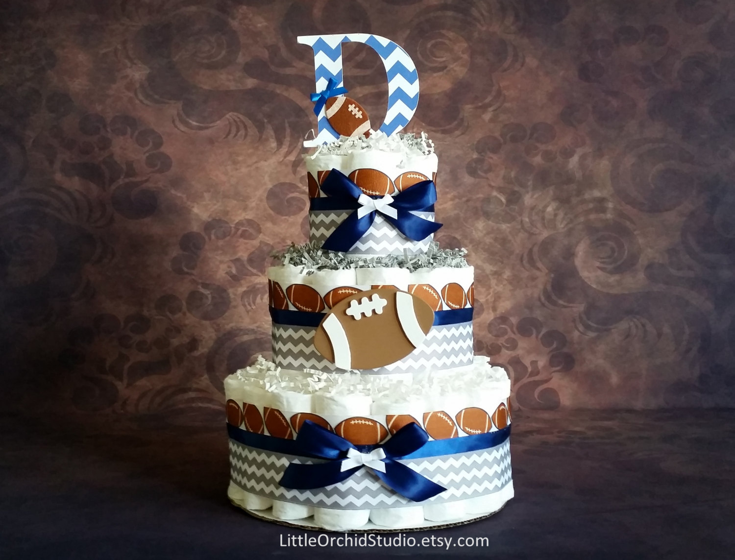 Baby Football Diaper Cake Baby Football Diaper Cake