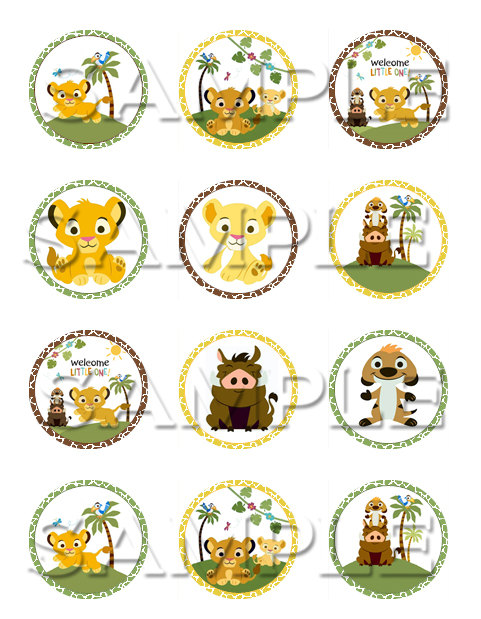 Baby Lion King Cupcake Toppers