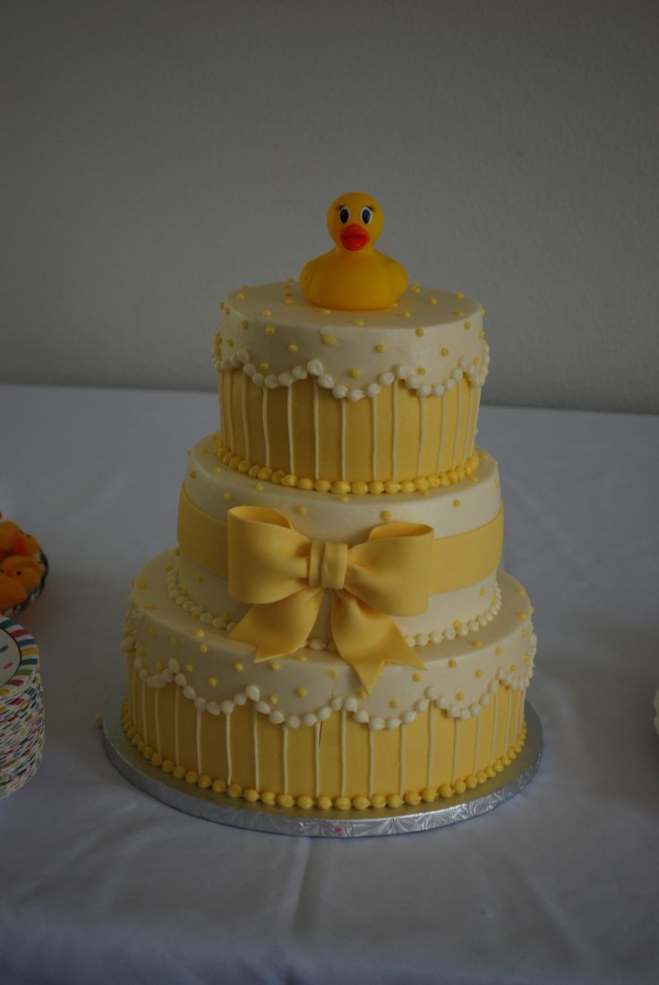 Baby Shower Cake with Rubber Duck