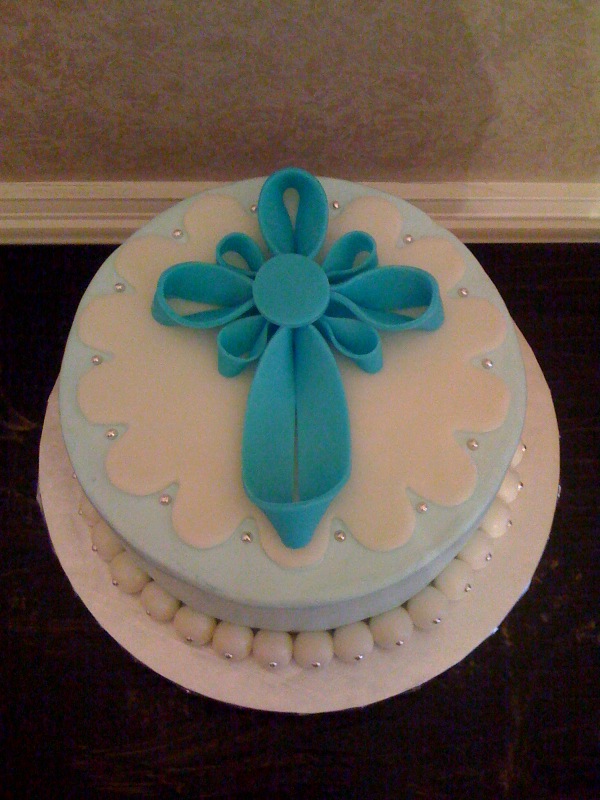 Baptism Cross Cake