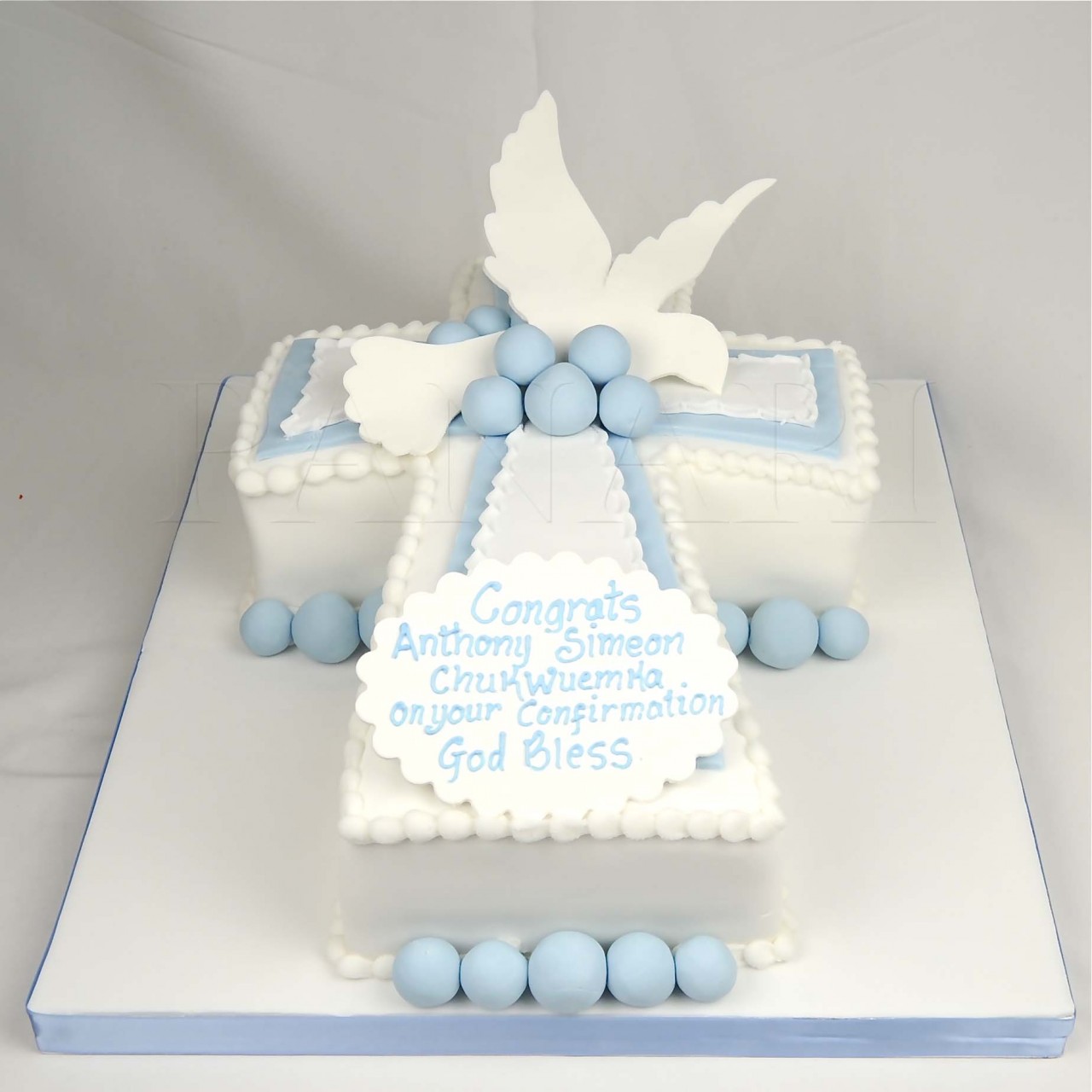 Baptism Cross Cakes Ideas