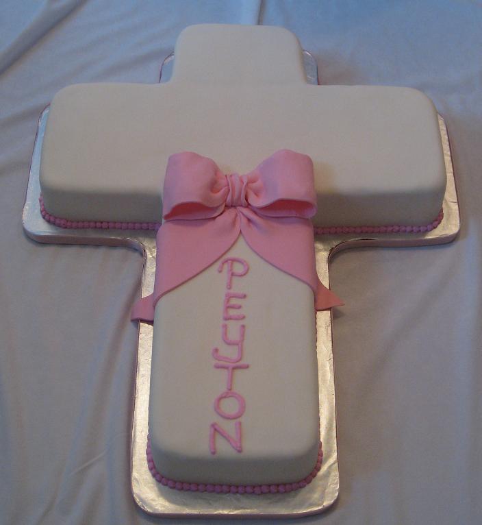 Baptism Cross Cakes Ideas