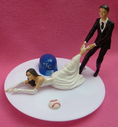 Baseball-Themed Wedding Cake Topper Baseball-Themed Wedding Cake Topper