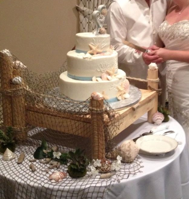 Beach Theme Wedding Cake Stand