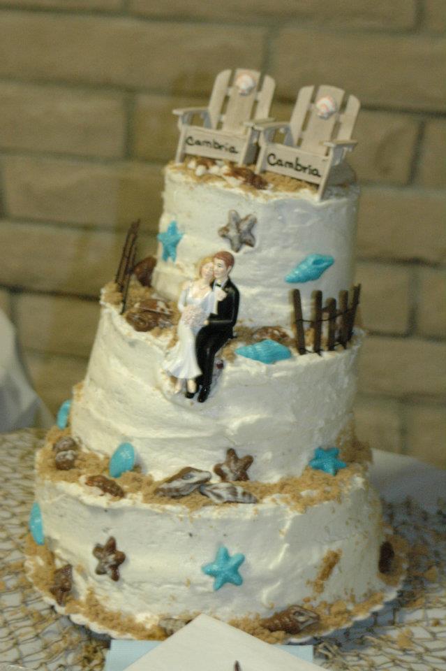 Beach Wedding Cake