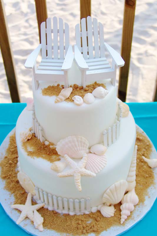 Beach Wedding Cake