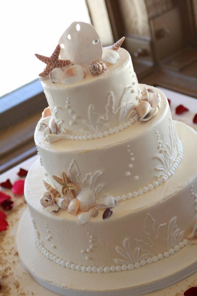 Beach Wedding Cake