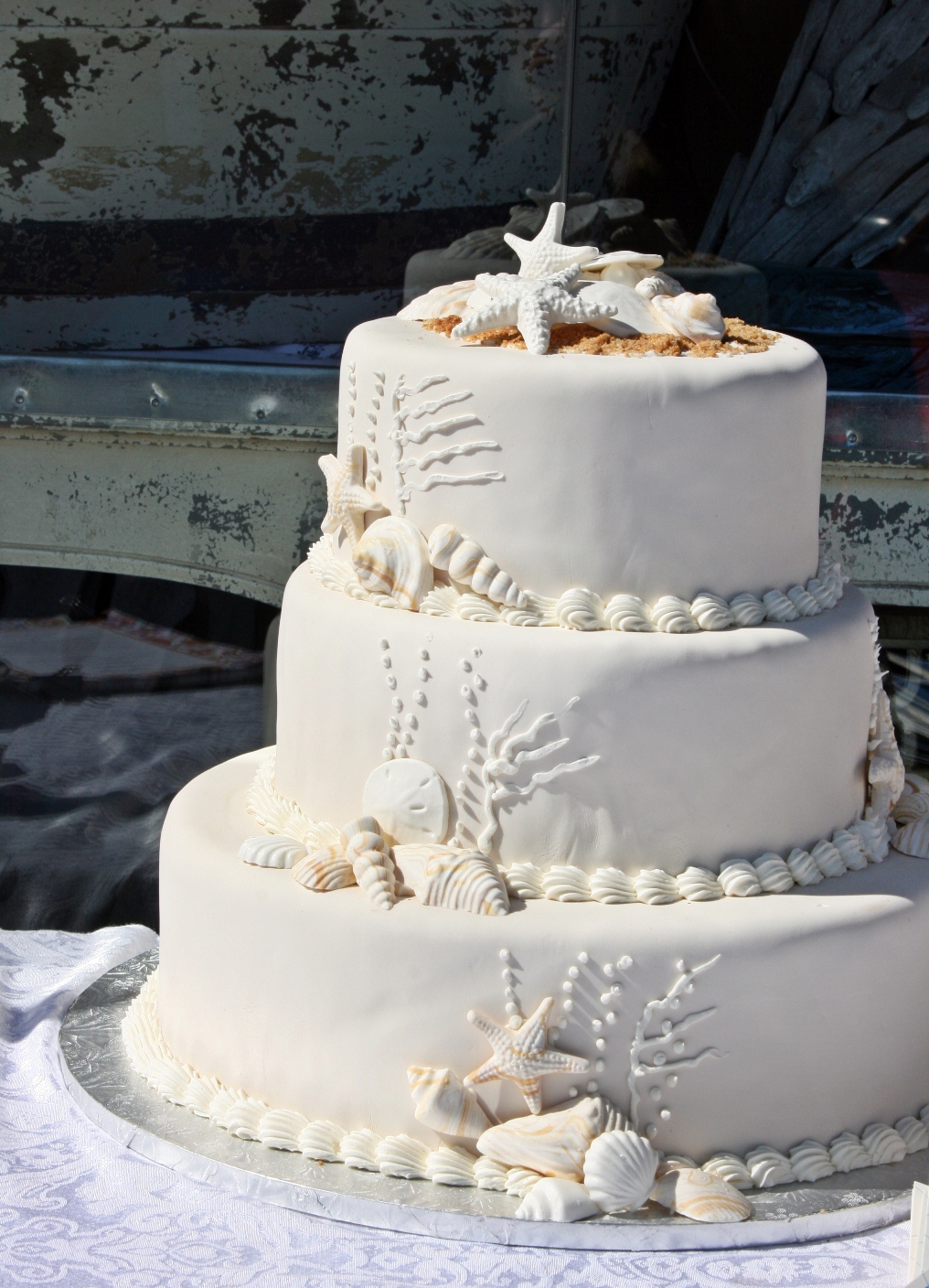 Beach Wedding Cake Beach Wedding Cake