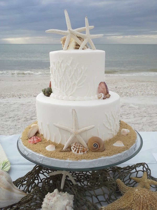 Beach Wedding Cake