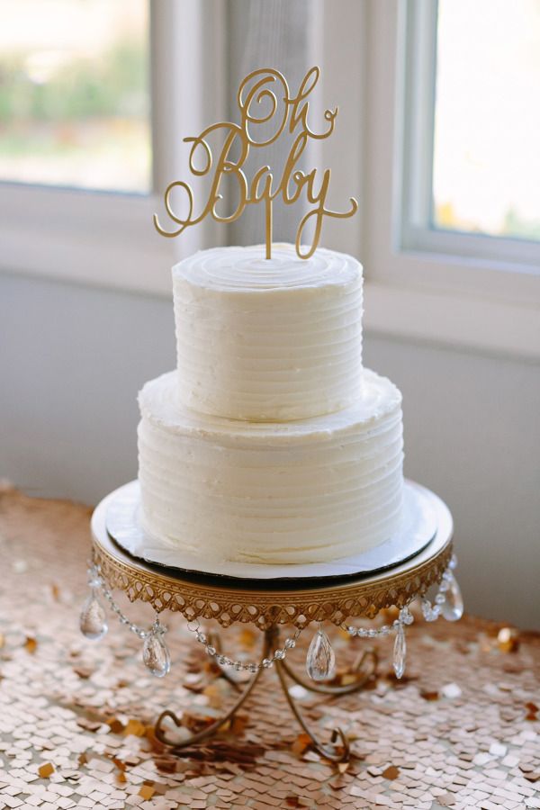 Beautiful Baby Shower Cake