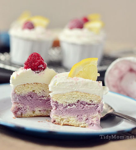 Black Raspberry Ice Cream Cake