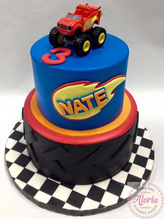 Blaze and Monster Machine Birthday Cake