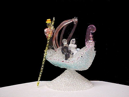 Blown Glass Wedding Cake Toppers Blown Glass Wedding Cake Toppers