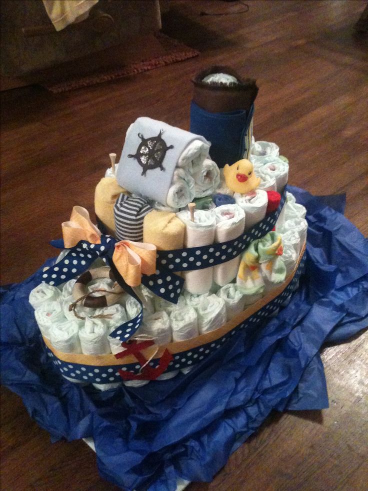 Boat Diaper Cake