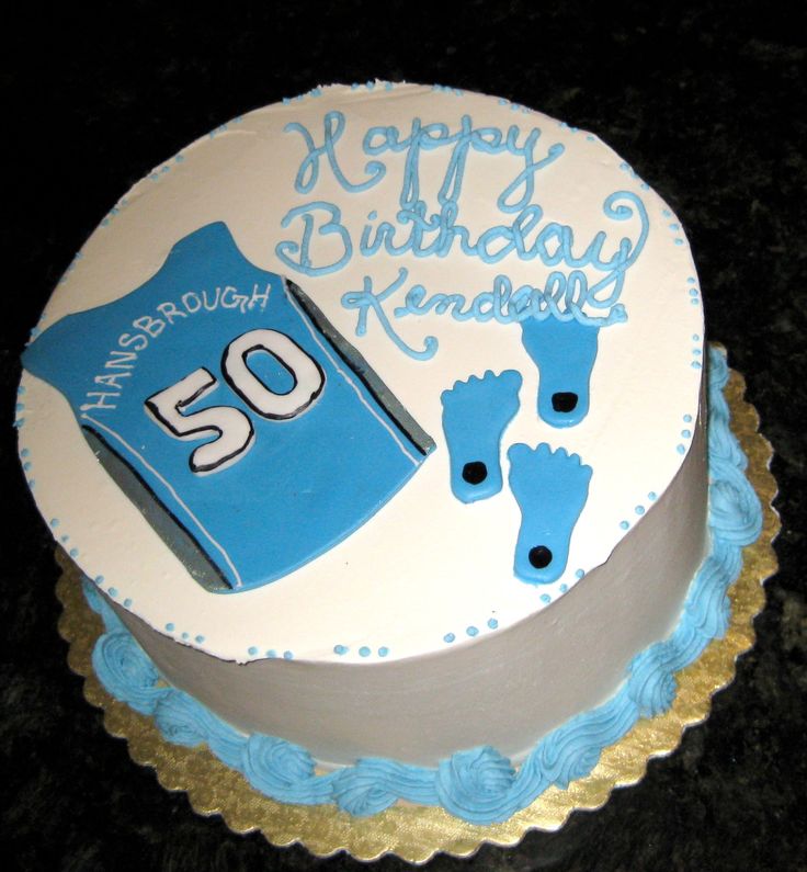 Carolina Tar Heels Basketball Birthday Cake