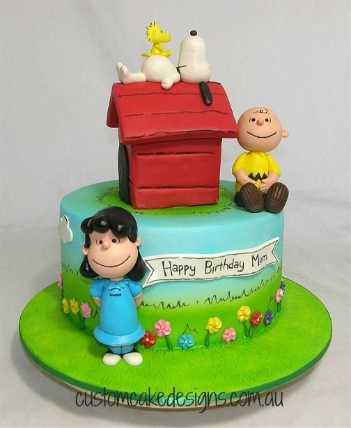 Charlie Brown Birthday Cake