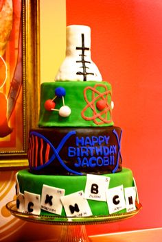 Chemistry Themed Birthday Cake Chemistry Themed Birthday Cake