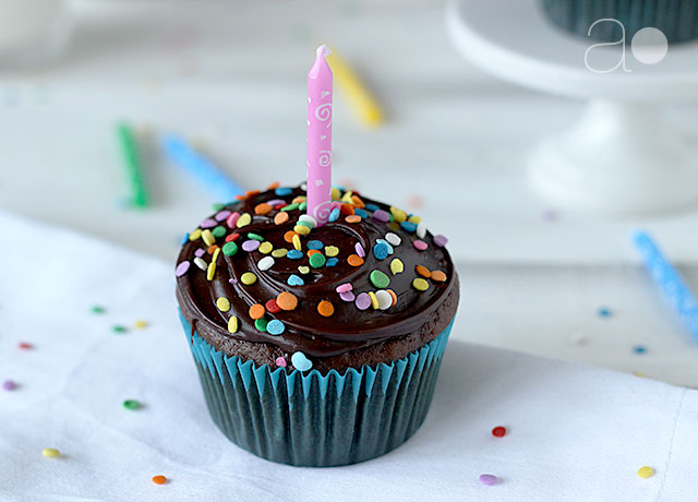 Chocolate Birthday Cupcakes