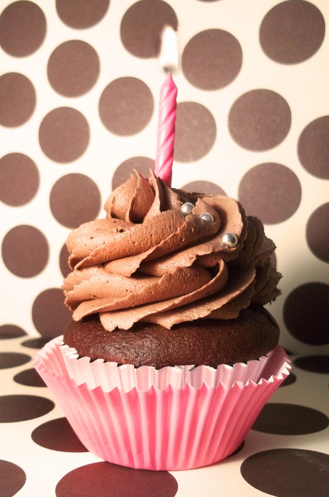 Chocolate Birthday Cupcakes