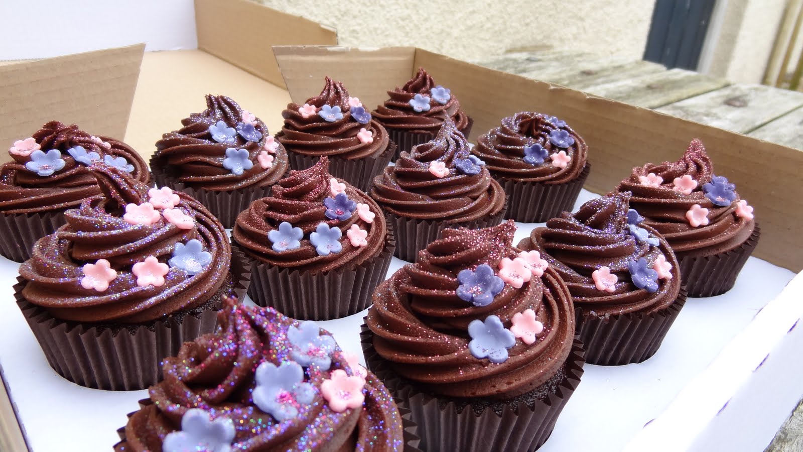 Chocolate Cupcake Birthday Cake