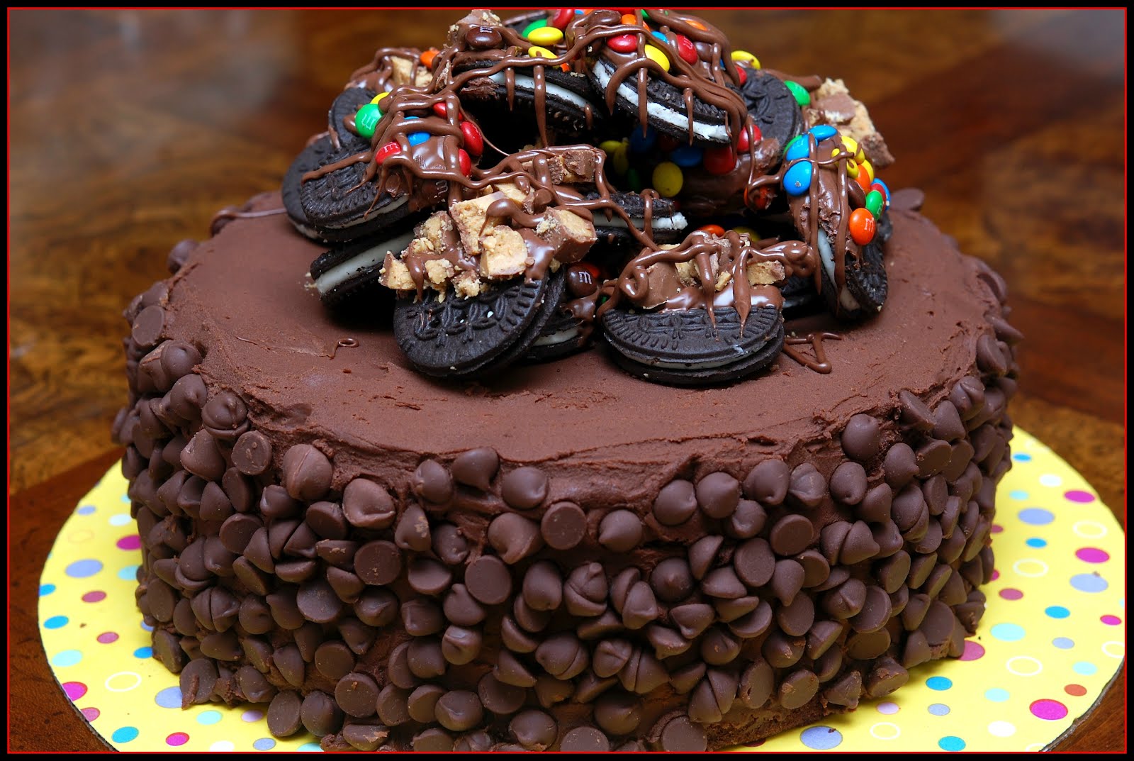 Chocolate Layer Cake with Oreos