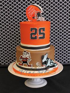 Cleveland Browns Happy Birthday Cake