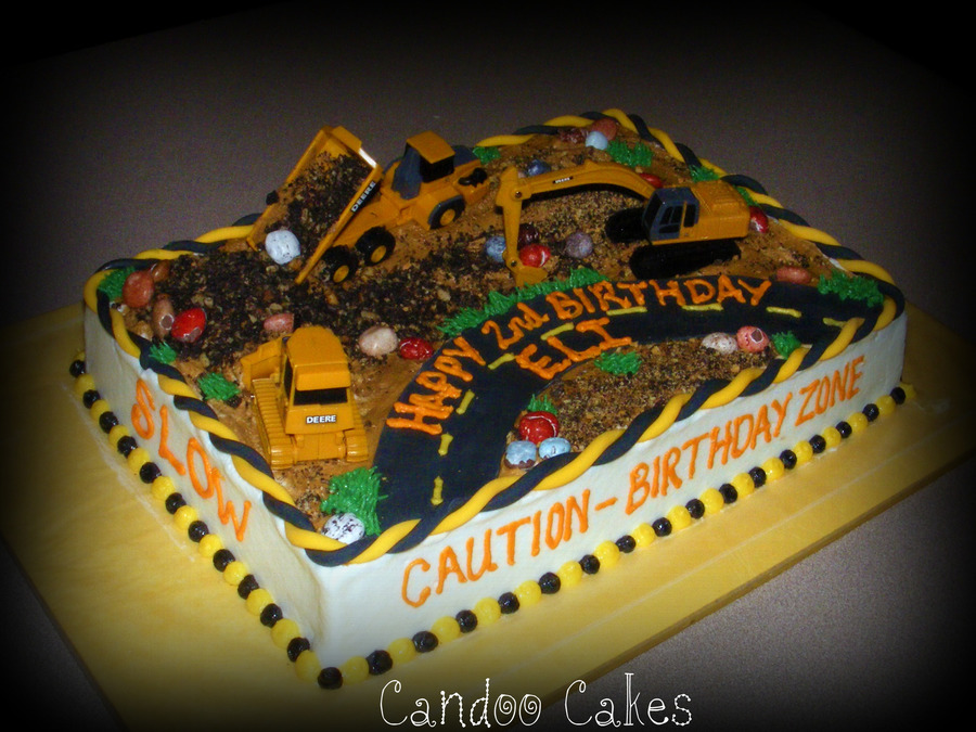 Construction Zone Birthday Cake