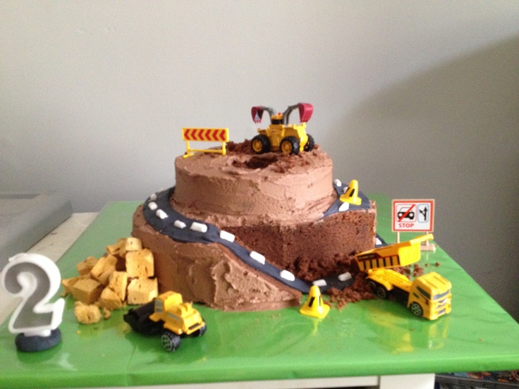 Construction Zone Birthday Cake