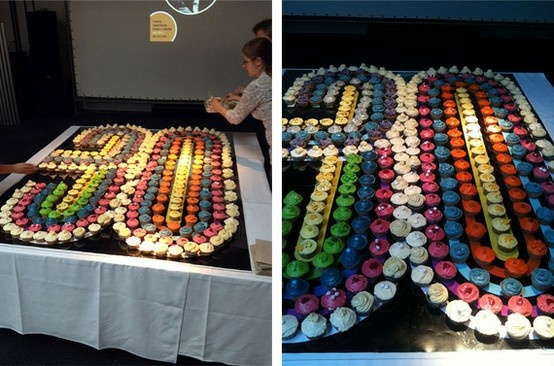 Cupcake Cakes Made into Numbers Cupcake Cakes Made into Numbers