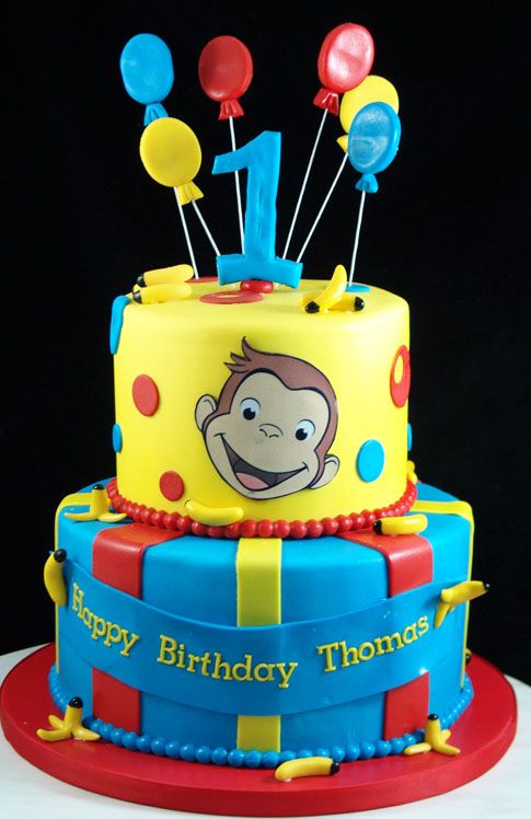 Curious George Birthday Cake