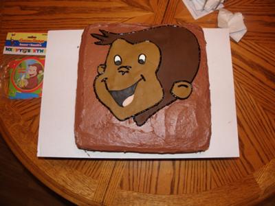 Curious George Birthday Cake