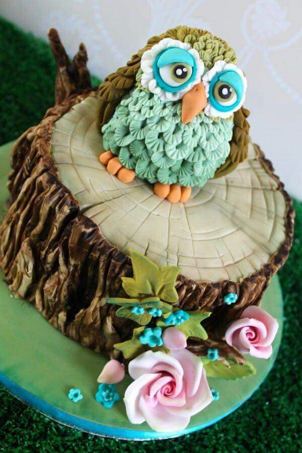 Cute Owl Cake Tutorial