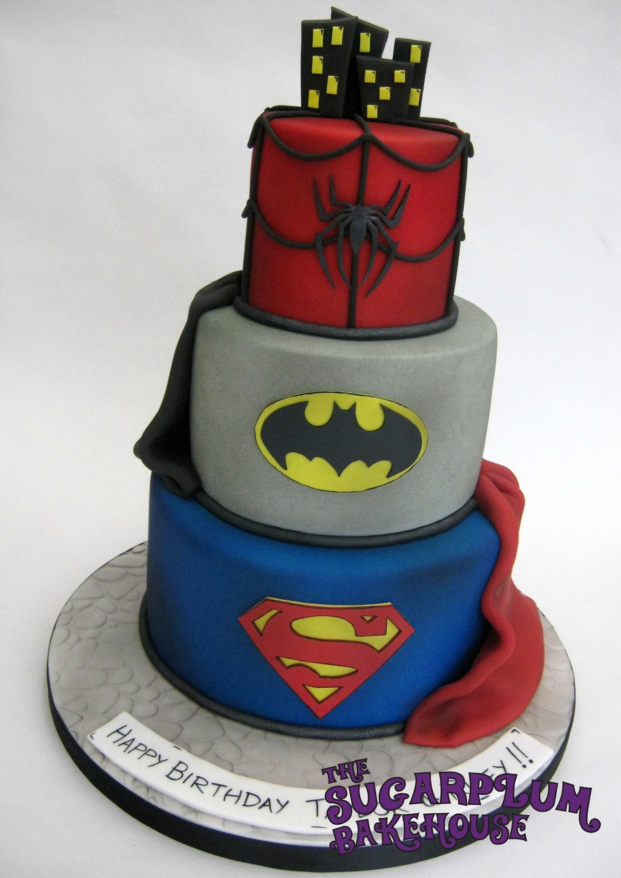 DC Super Heroes Birthday Cake